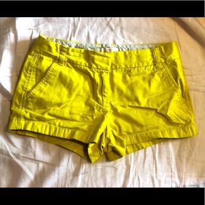 Bright yellow J. Crew chino shorts! GUC